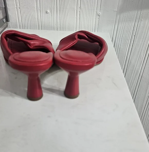 a new day Red Knot-Detail Square-Toe Heeled Mules - Picture 2 of 5